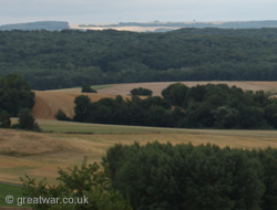 View from Chemin des Dames to the south, Aisne battlefield.