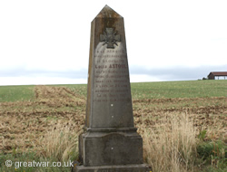 Memorial to S-Lt Astoul