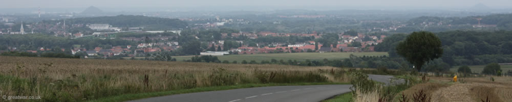 View from Notre Dame de Lorette to the north-east and the Lens-Lievin plain.