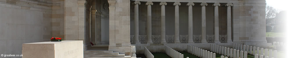 Detail of the Vis-en-Artois Memorial to the Missing