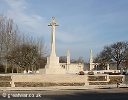 Entrance to the Vis-en-Artois British Cemetery and Vis-en-Artois Memorial