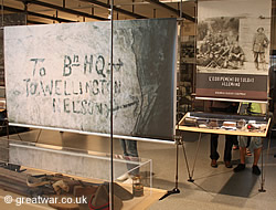 Displays in the entrance foyer at the Wellington Quarry.