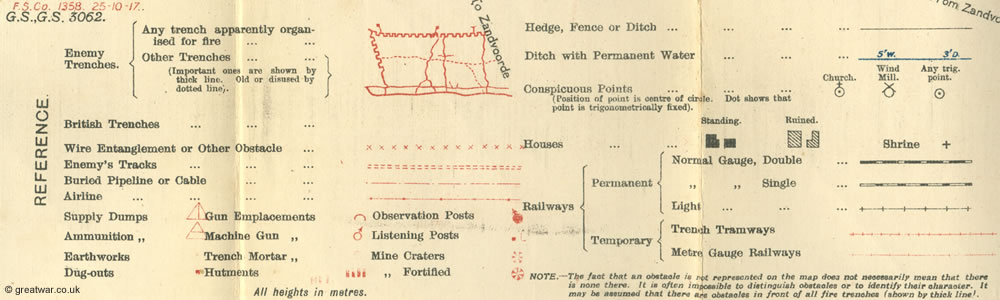 Reference key for trench map 28NE3 (trenches corrected to 24.10.17)