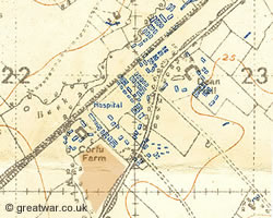 Section of Map sheet 27 NE Proven and Abeele (Eastern half).