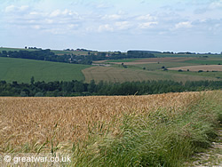 Ancre valley near Beaumont Hamel on the Somme.