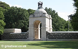 View of the north side of the Memorial Arch.