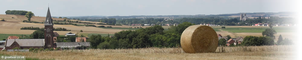 View across the landscape of the Somme at Le Hamel.