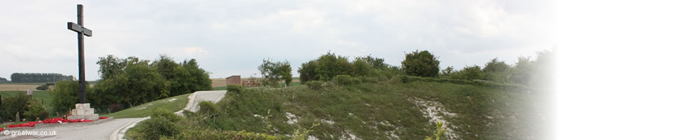 Lochnagar Mine Crater Memorial at La Boisselle.