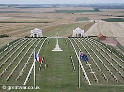 View looking east towards the city of Amiens from the top of the tower.