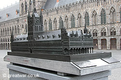 Cloth Hall (Lakenhalle) Bronze Replica monument.