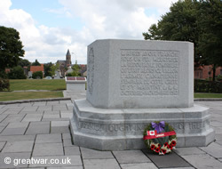 View to Passchendaele from Canadian Memorial at Crest Farm.