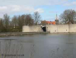 Lille Gate and Kasteelgracht, Ypres/Ieper.