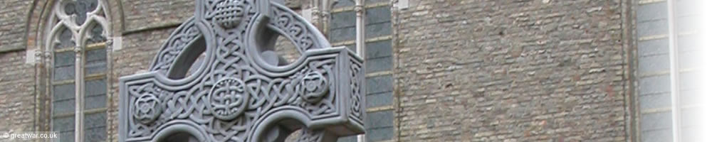 The Munster War Memorial near St. Martin's Cathedral, Ypres (Ieper).