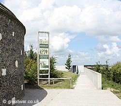 Path from the car park to the Visitors Centre.