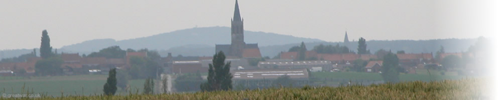 View towards Zandvoorde and Mont-Kemmel.